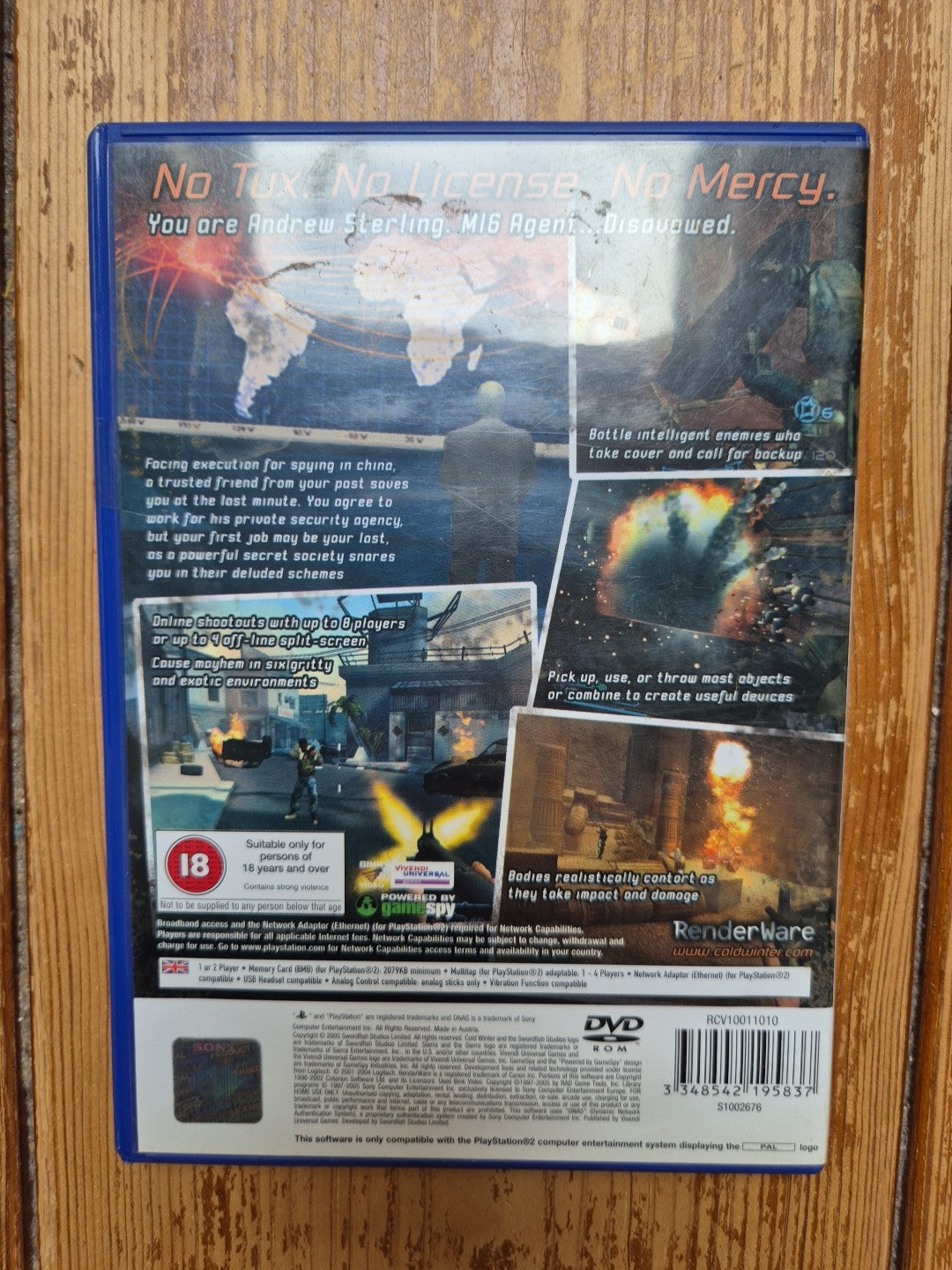 Cold Winter - PlayStation 2 PS2 - Complete With Manual PAL